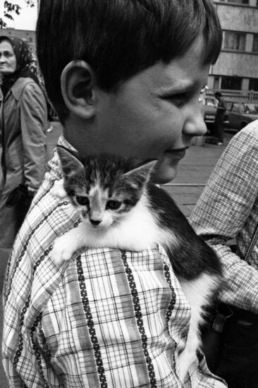 Animal market in Moscow