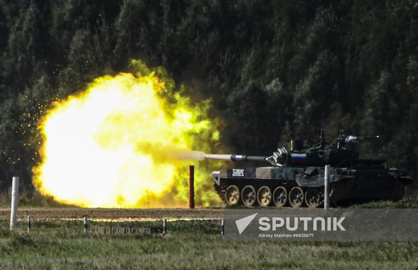 Russia Army Games Tank Biathlon