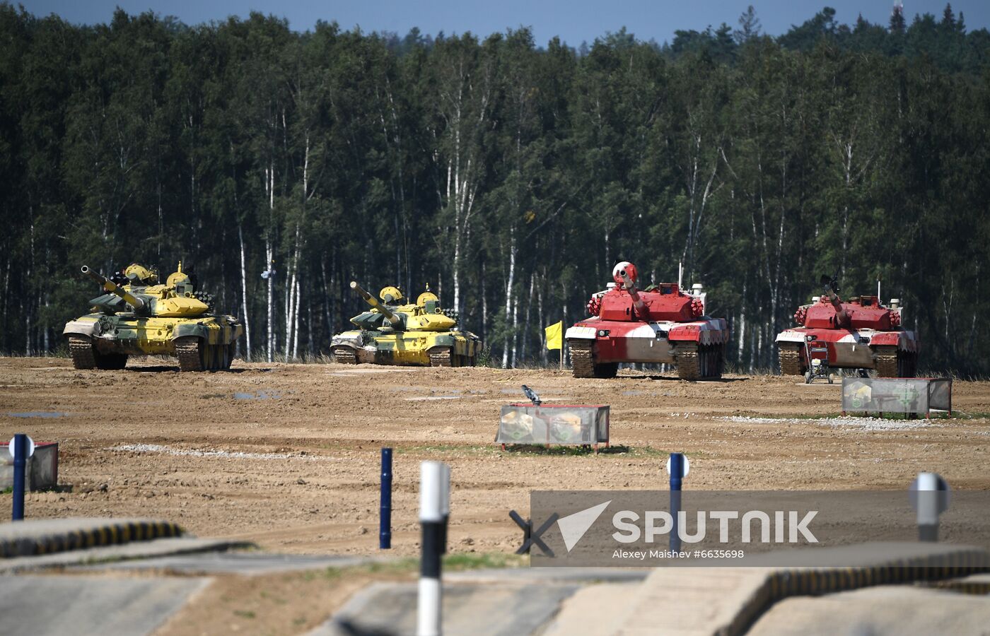 Russia Army Games Tank Biathlon