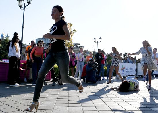 Russia High Heels Race