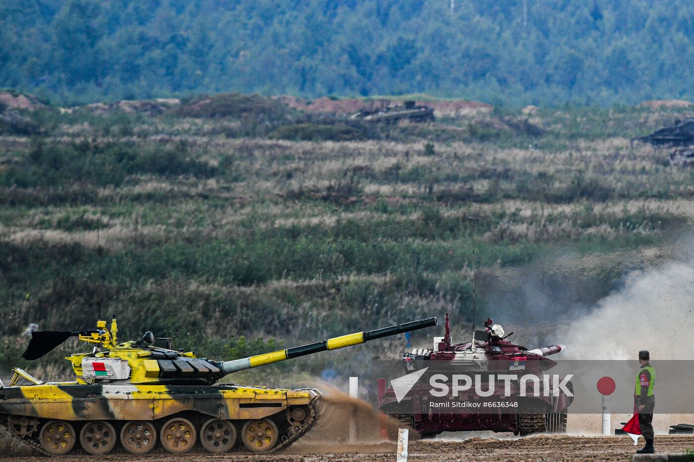 Russia Army Games Tank Biathlon