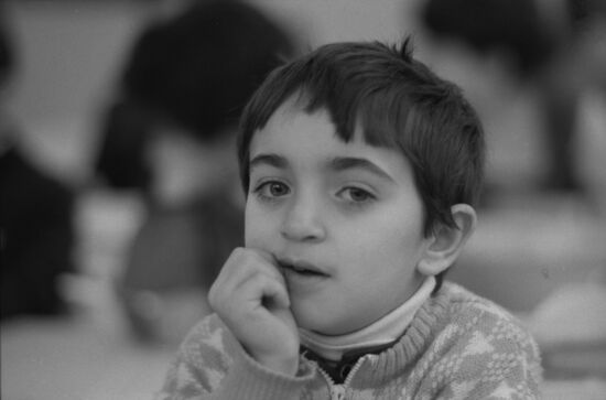 Armenian children that survived earthquake on December 7, 1988