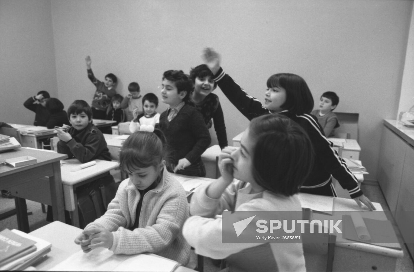 Armenian children that survived earthquake on December 7, 1988