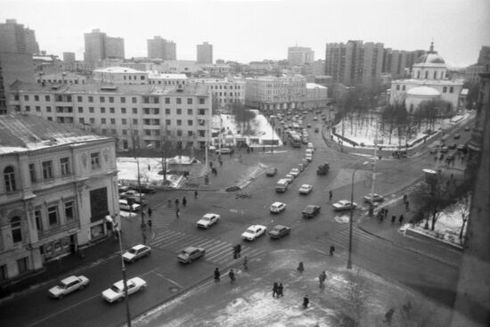Nikitskiye Vorota Square in Moscow