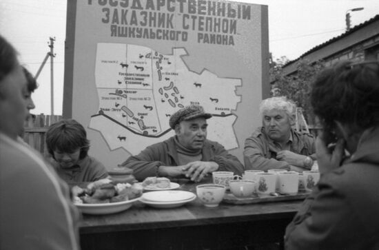 Kharbiny natural sanctuary in Kalmykia