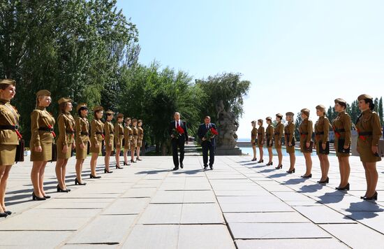 Russia WWII Standards Handing Over Ceremony