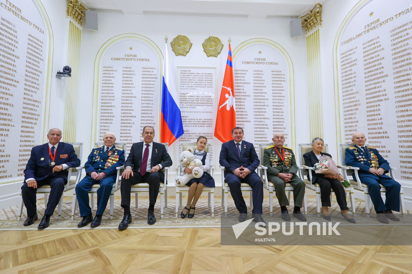 Russia WWII Standards Handing Over Ceremony