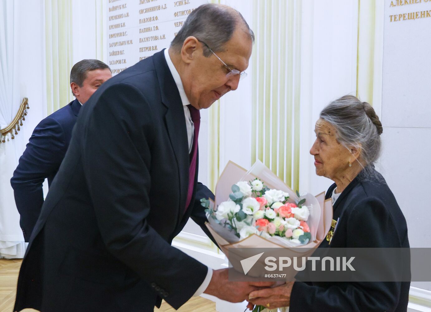 Russia WWII Standards Handing Over Ceremony