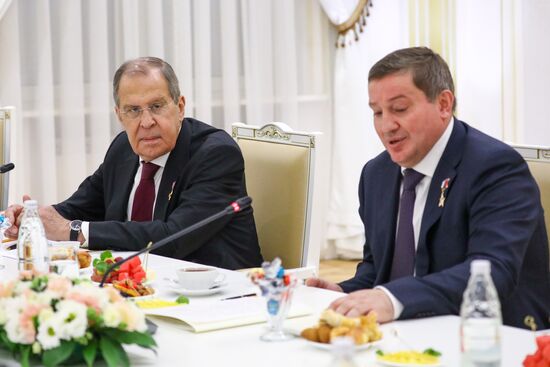 Russia WWII Standards Handing Over Ceremony