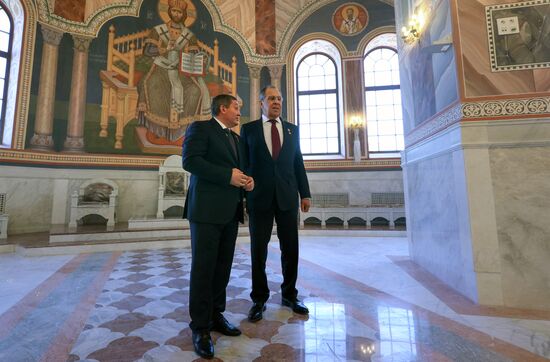 Russia WWII Standards Handing Over Ceremony
