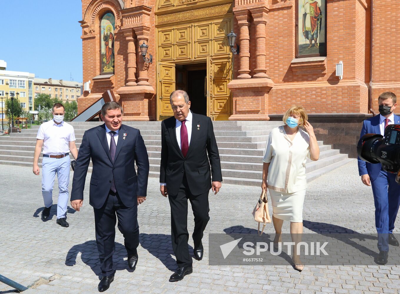 Russia WWII Standards Handing Over Ceremony