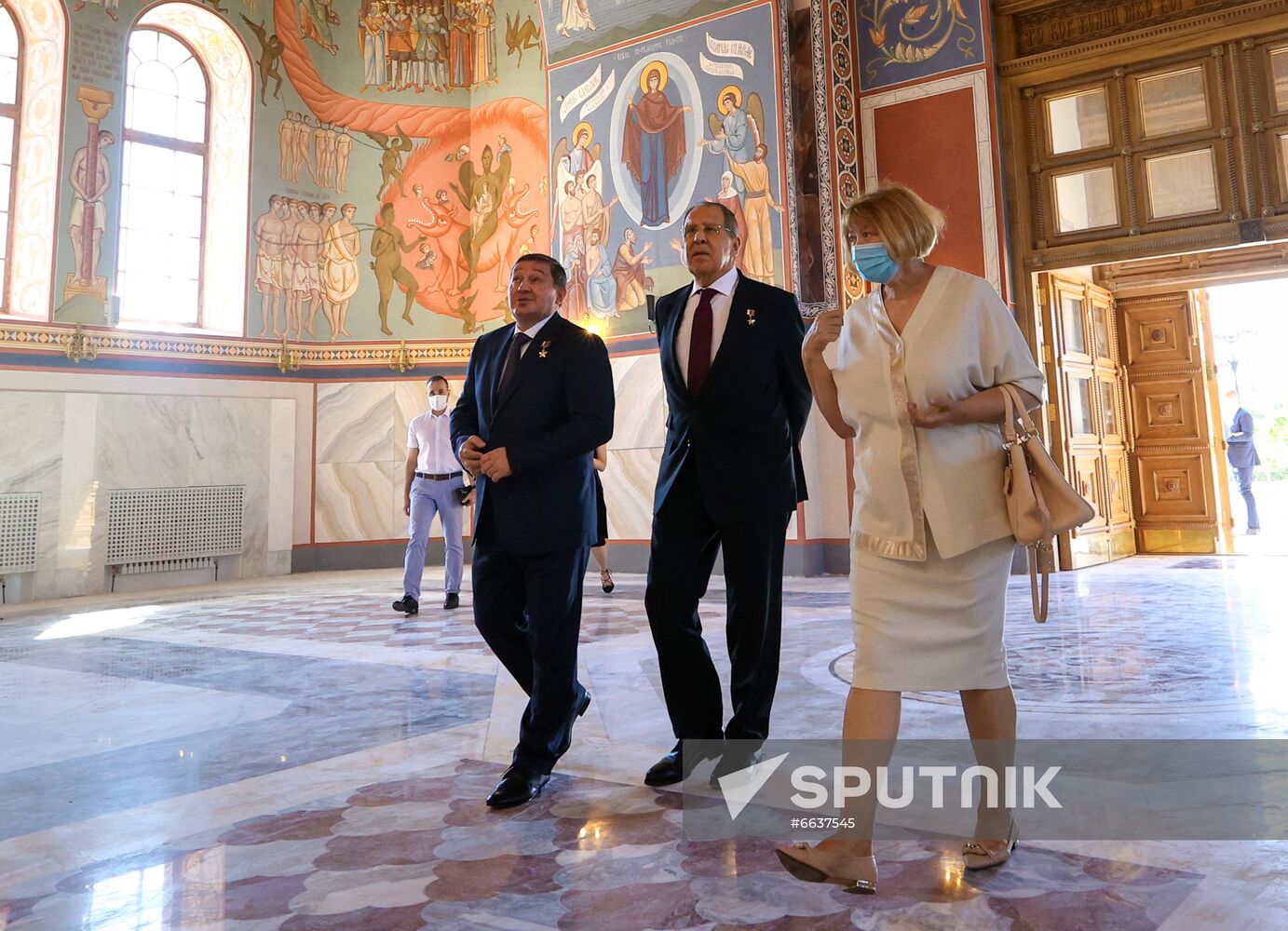 Russia WWII Standards Handing Over Ceremony