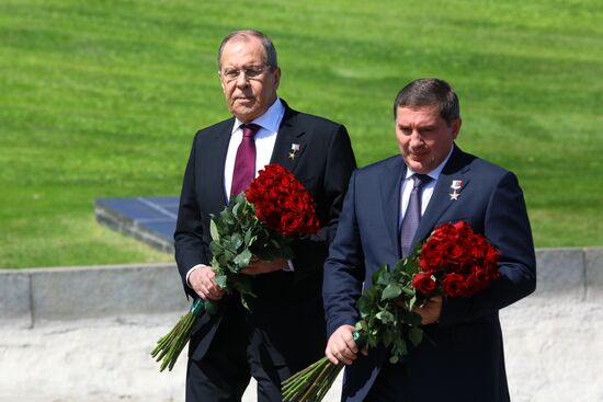 Russia WWII Standards Handing Over Ceremony