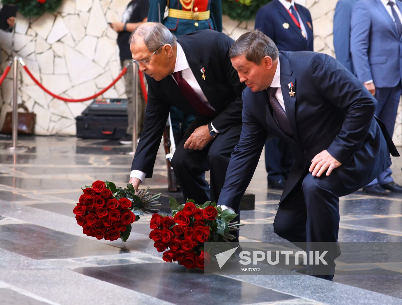 Russia WWII Standards Handing Over Ceremony