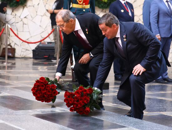 Russia WWII Standards Handing Over Ceremony