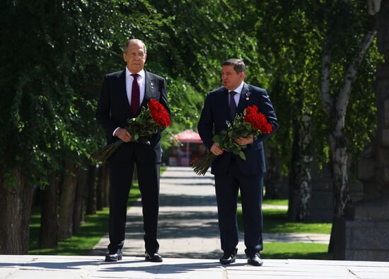 Russia WWII Standards Handing Over Ceremony