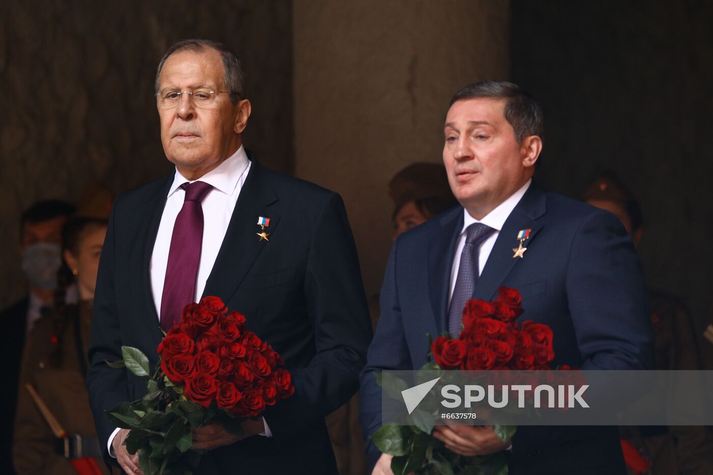 Russia WWII Standards Handing Over Ceremony