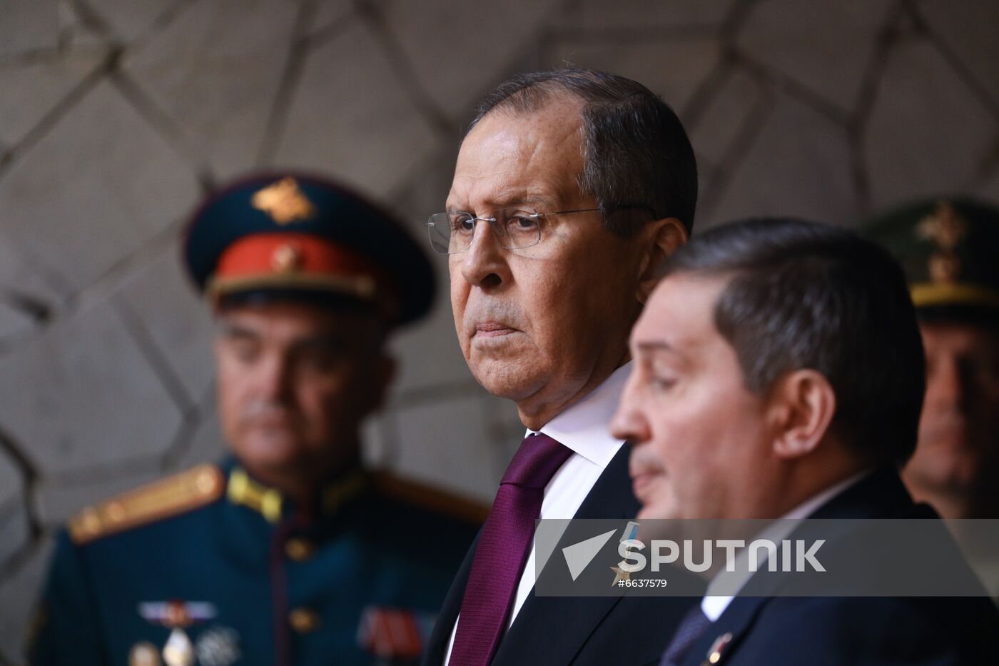 Russia WWII Standards Handing Over Ceremony