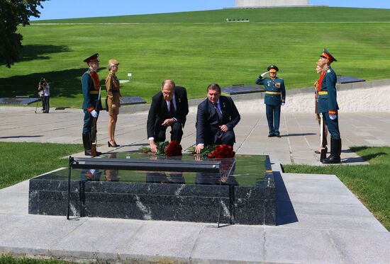Russia WWII Standards Handing Over Ceremony
