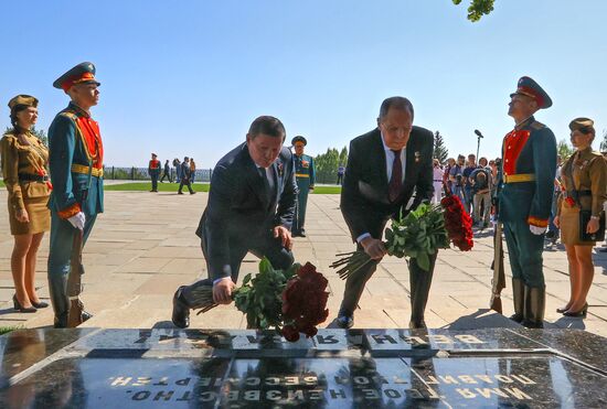 Russia WWII Standards Handing Over Ceremony