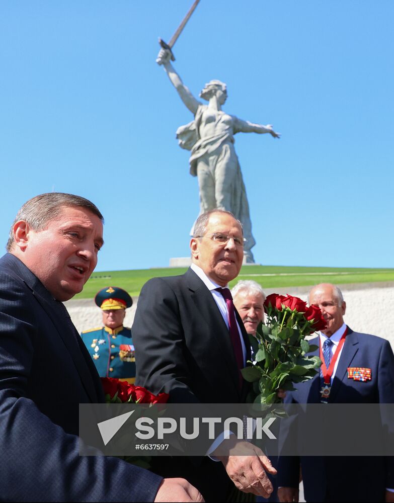 Russia WWII Standards Handing Over Ceremony