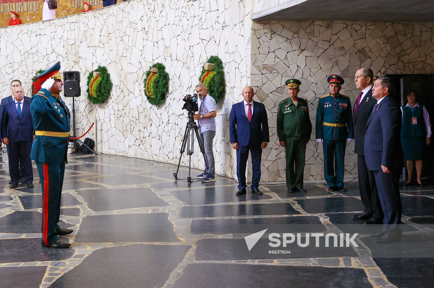 Russia WWII Standards Handing Over Ceremony