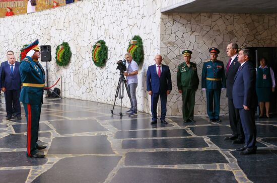 Russia WWII Standards Handing Over Ceremony