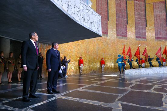 Russia WWII Standards Handing Over Ceremony