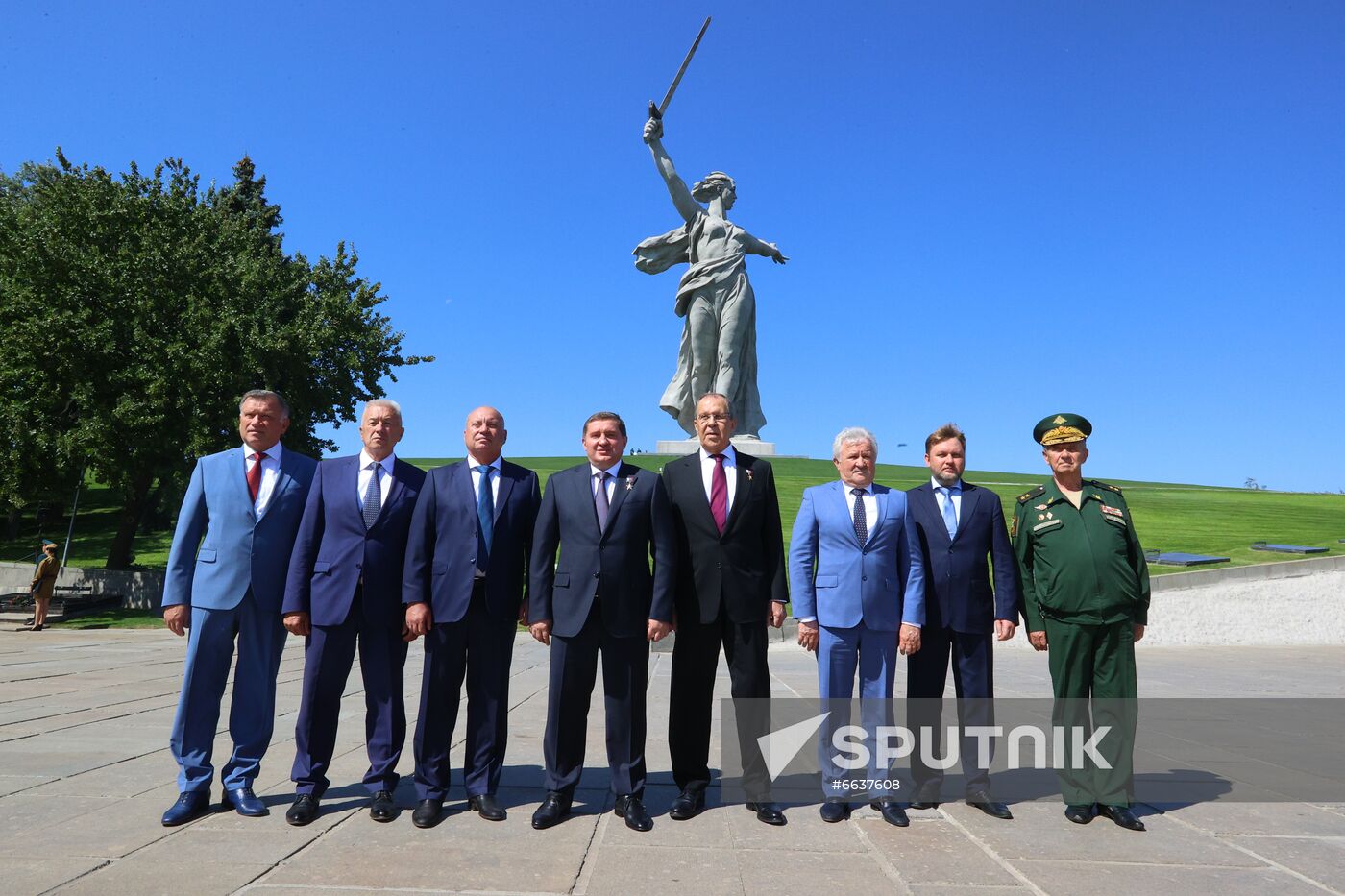 Russia WWII Standards Handing Over Ceremony