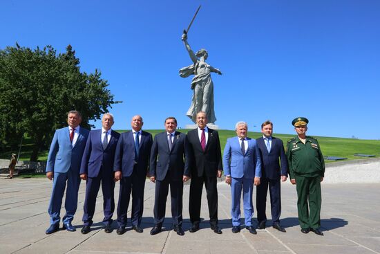 Russia WWII Standards Handing Over Ceremony
