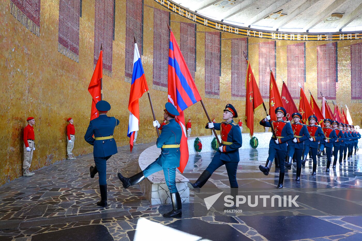 Russia WWII Standards Handing Over Ceremony