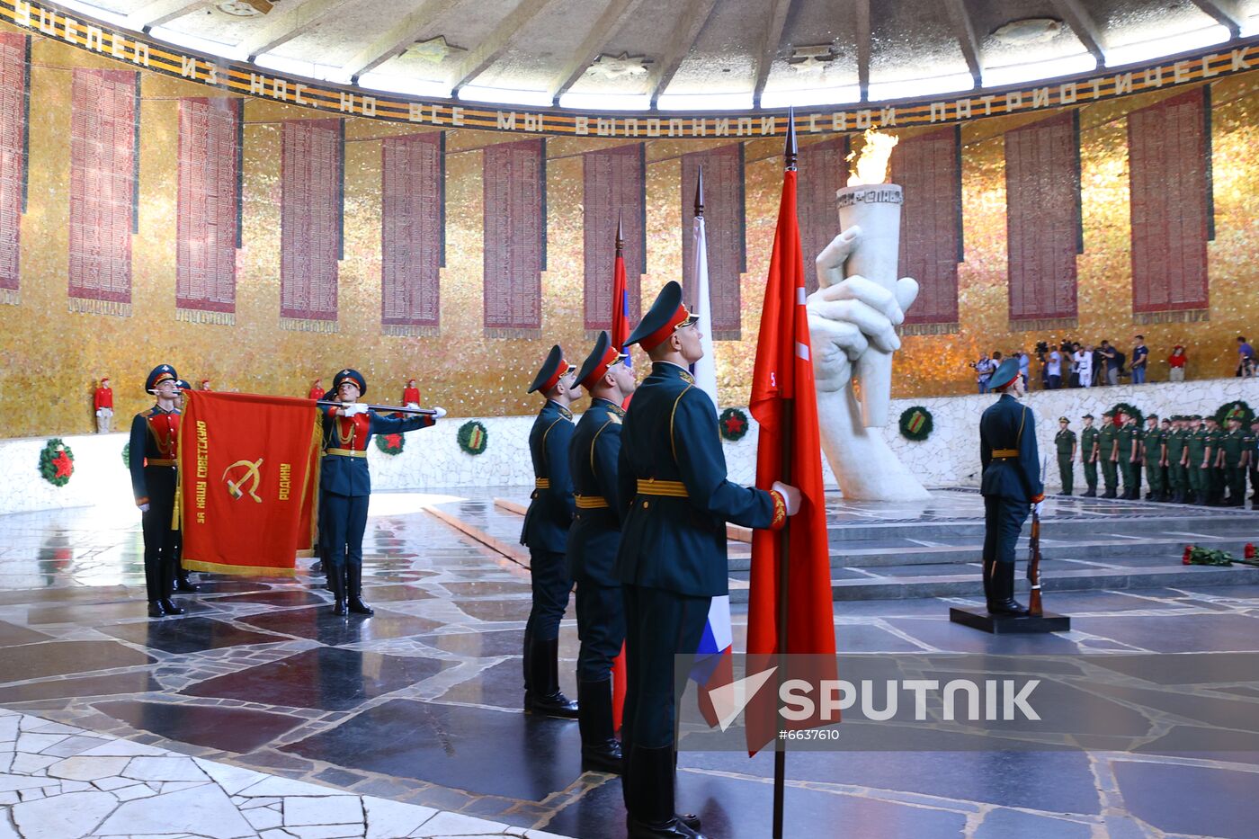 Russia WWII Standards Handing Over Ceremony