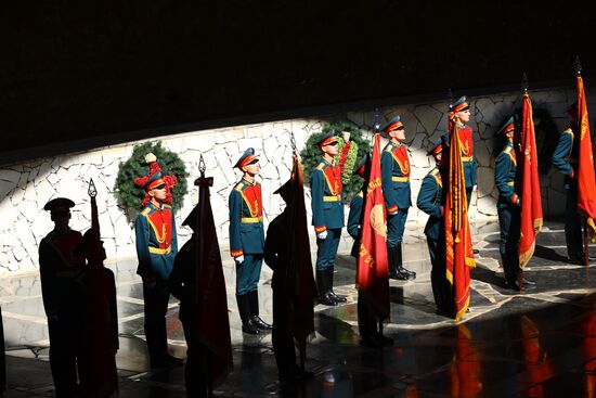 Russia WWII Standards Handing Over Ceremony