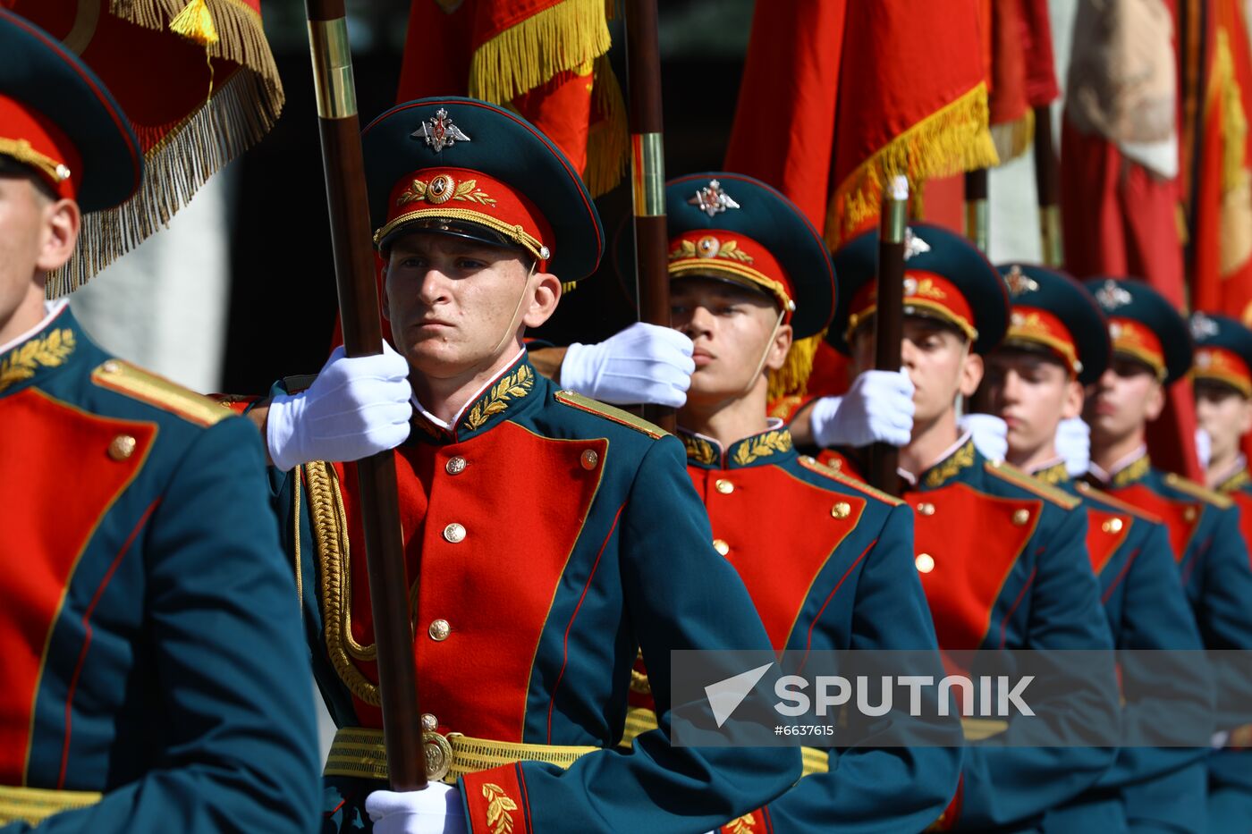 Russia WWII Standards Handing Over Ceremony