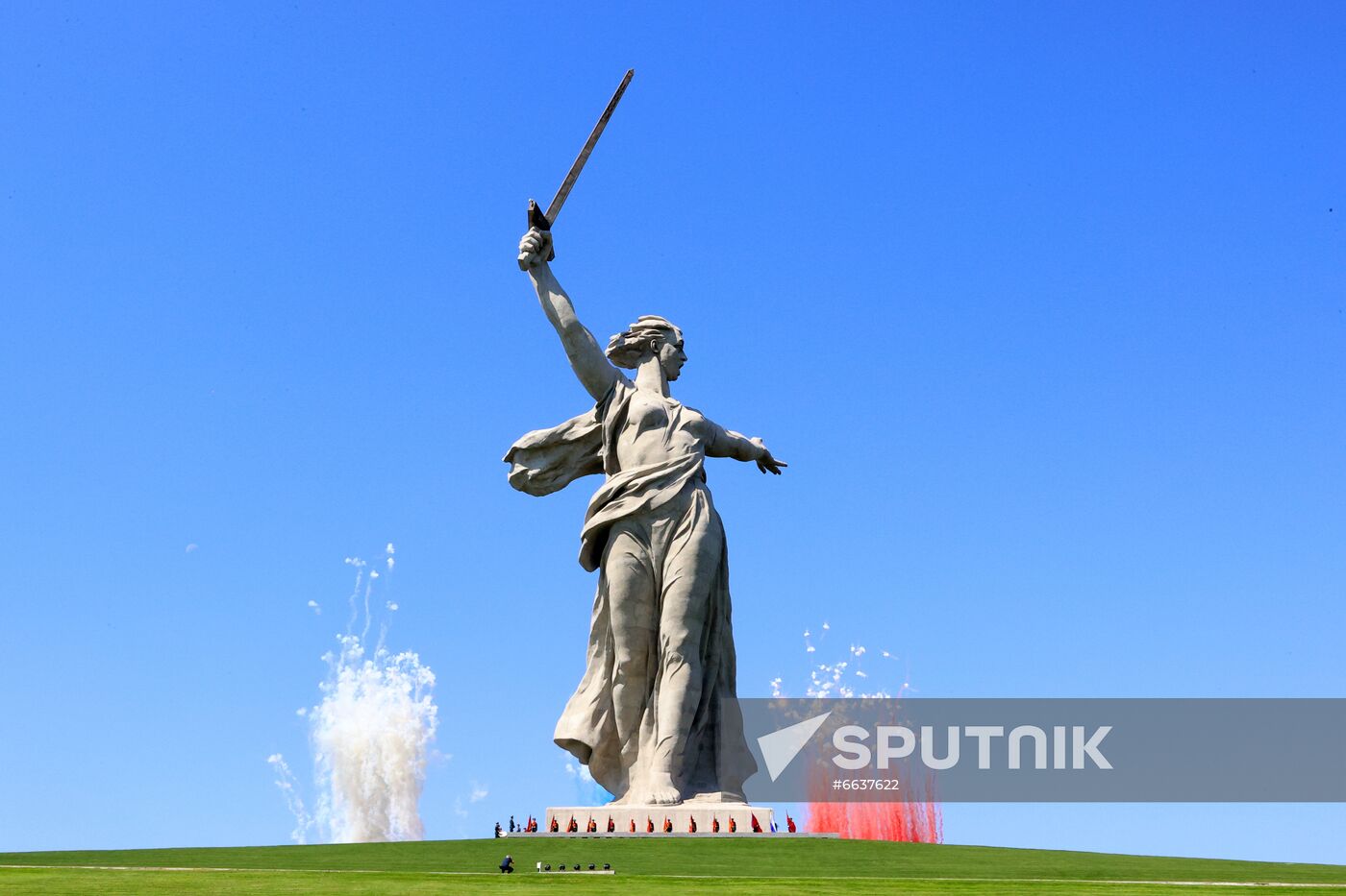 Russia WWII Standards Handing Over Ceremony
