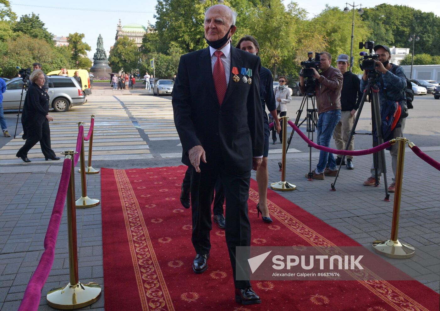 Celebrating 265th anniversary of Alexandrinsky Theater in St. Petersburg