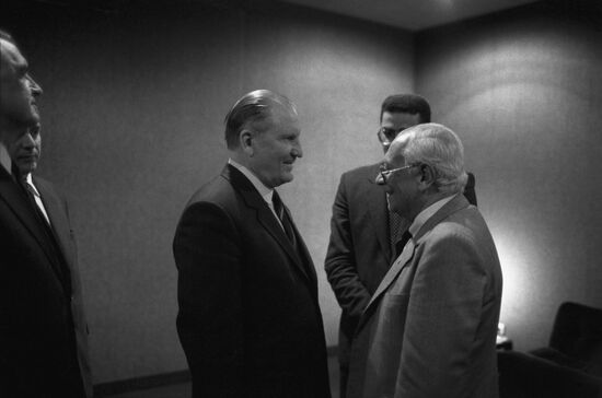 Chairman of Argentine National Congress's Chamber of Deputies Juan Carlos Pugliese visits USSR