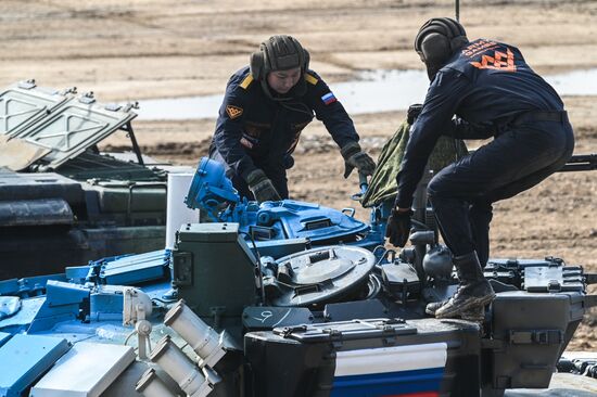 Russia Army Games Tank Biathlon