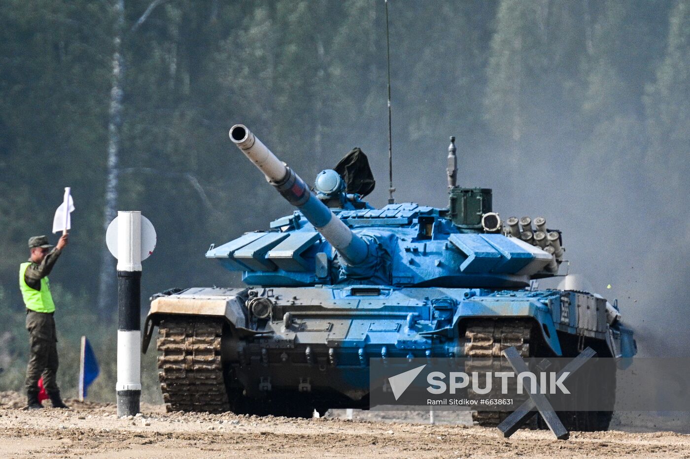 Russia Army Games Tank Biathlon