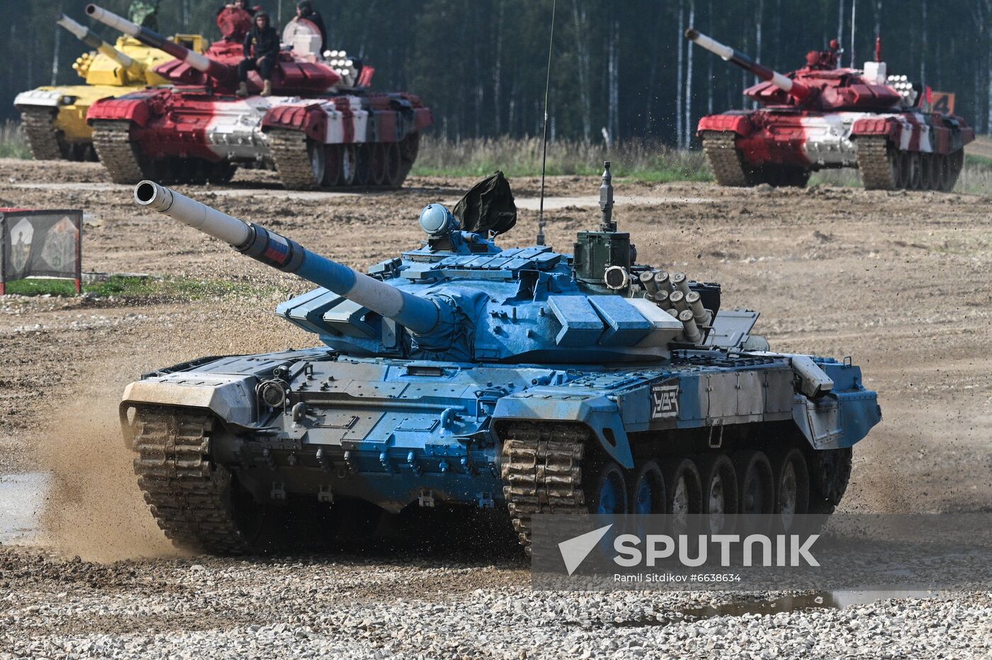 Russia Army Games Tank Biathlon