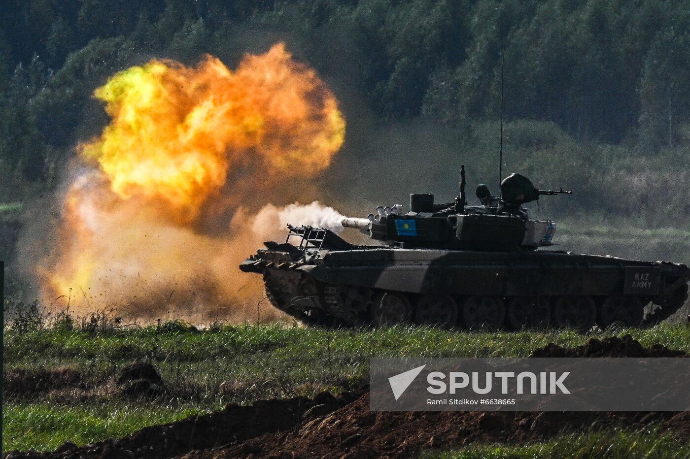 Russia Army Games Tank Biathlon