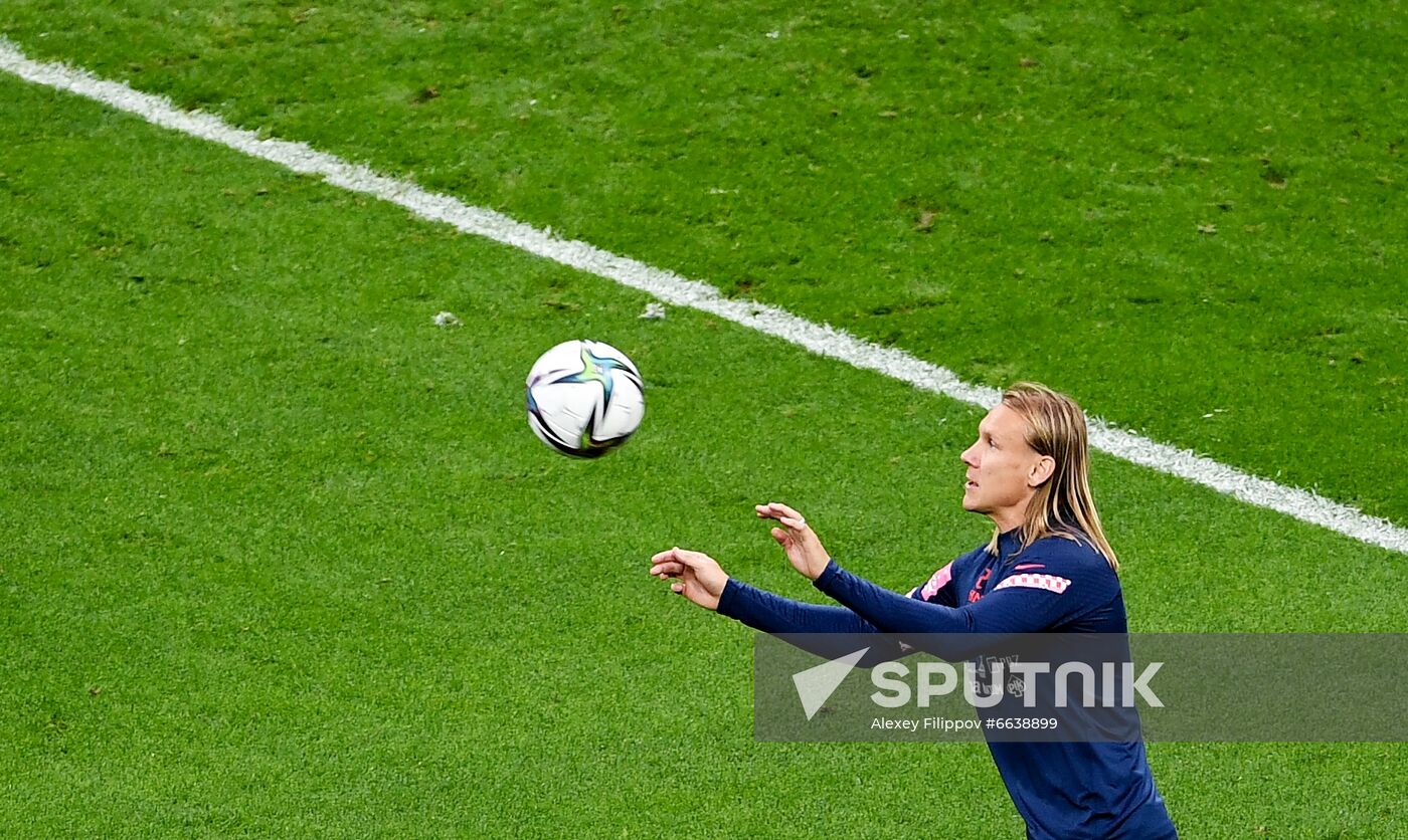 Russia Soccer World Cup 2022 Qualifiers Croatia Training