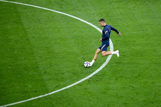 Russia Soccer World Cup 2022 Qualifiers Croatia Training