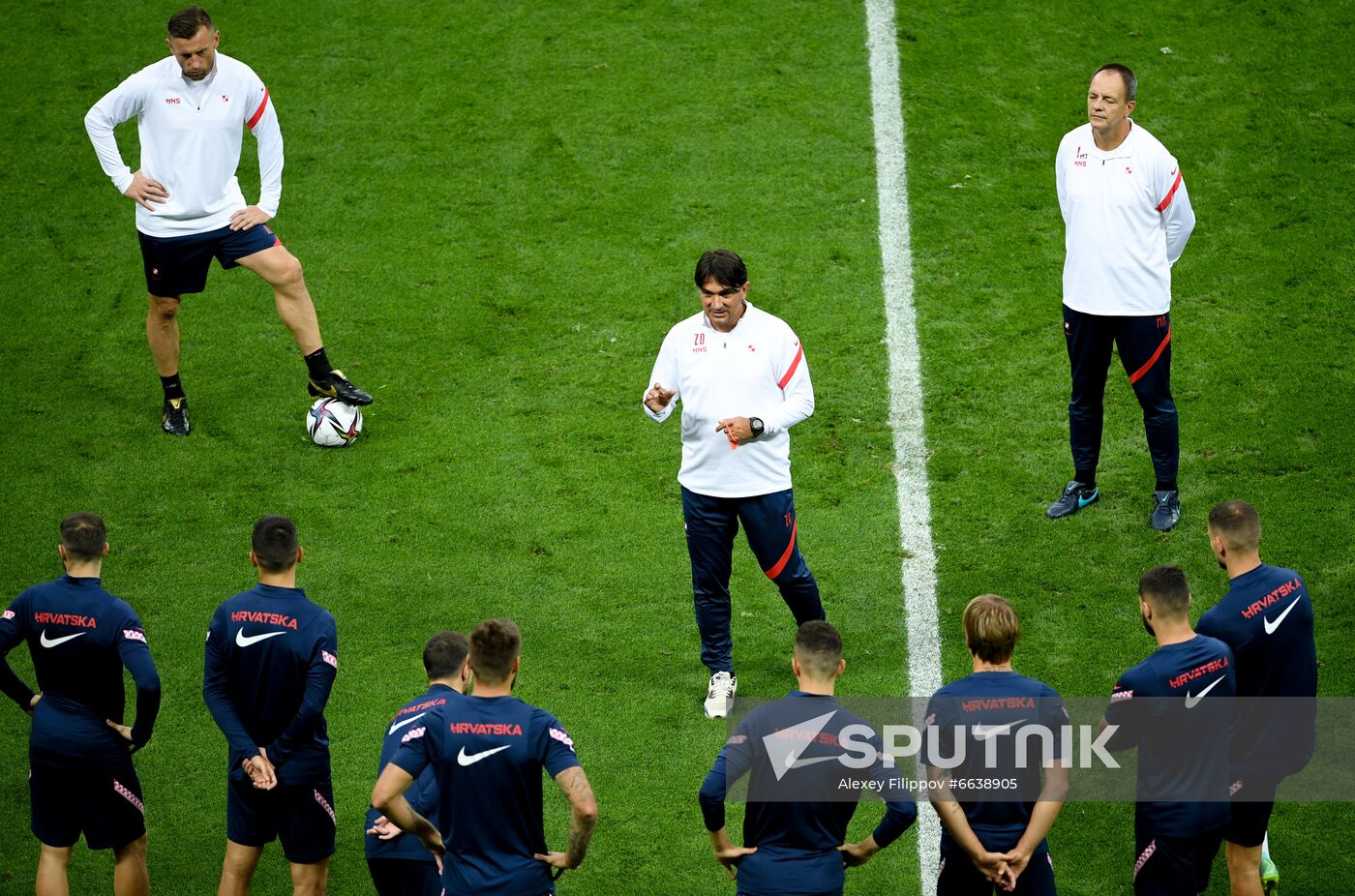 Russia Soccer World Cup 2022 Qualifiers Croatia Training