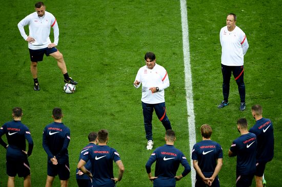 Russia Soccer World Cup 2022 Qualifiers Croatia Training