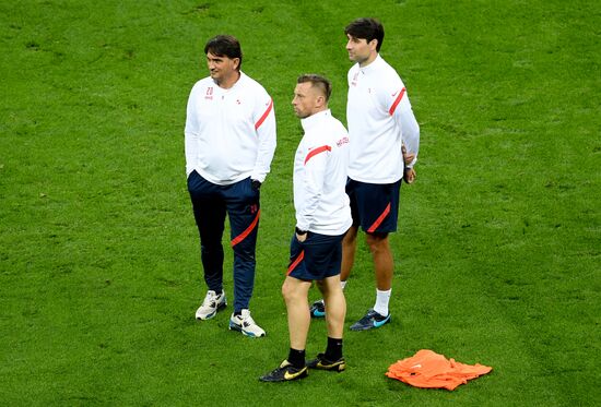 Russia Soccer World Cup 2022 Qualifiers Croatia Training