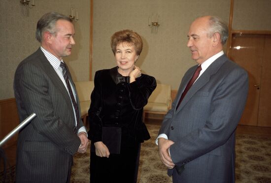 Mikhail Gorbachev's meeting with Svetoslav Roerich
