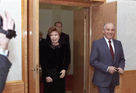 Mikhail Gorbachev's meeting with Svetoslav Roerich