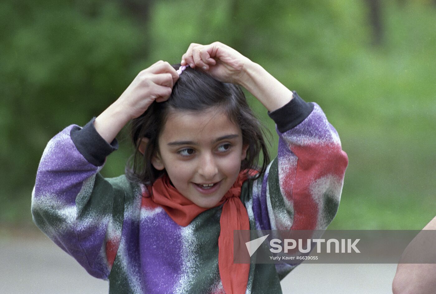 Children from Armenia at Polyana resort in Moscow Region