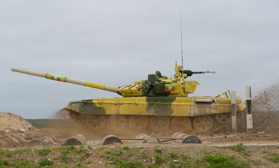 Russia Army Games Tank Biathlon